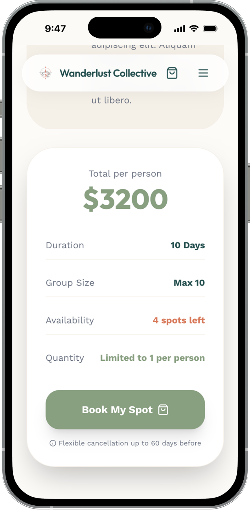 App screenshot