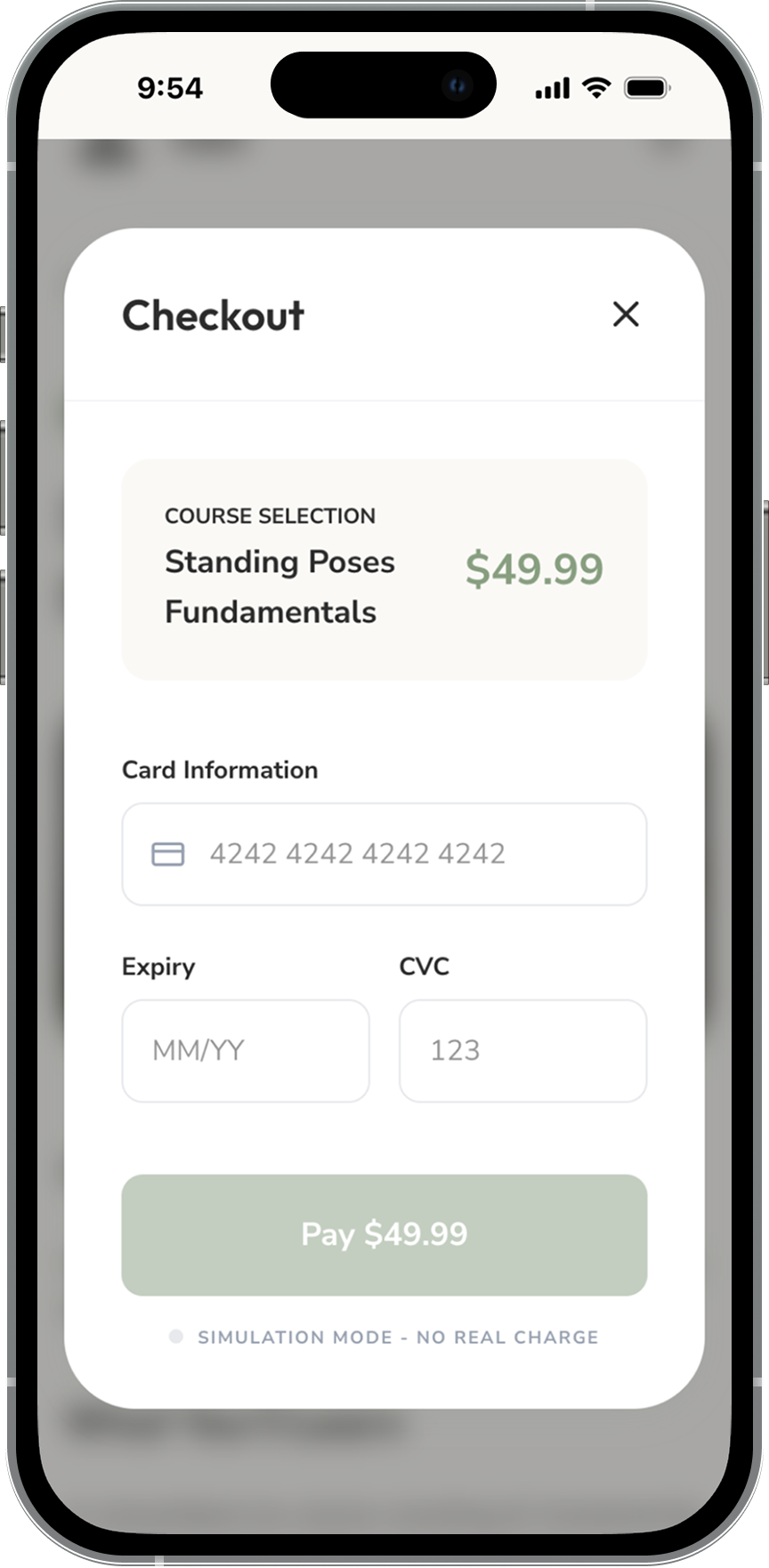 App screenshot